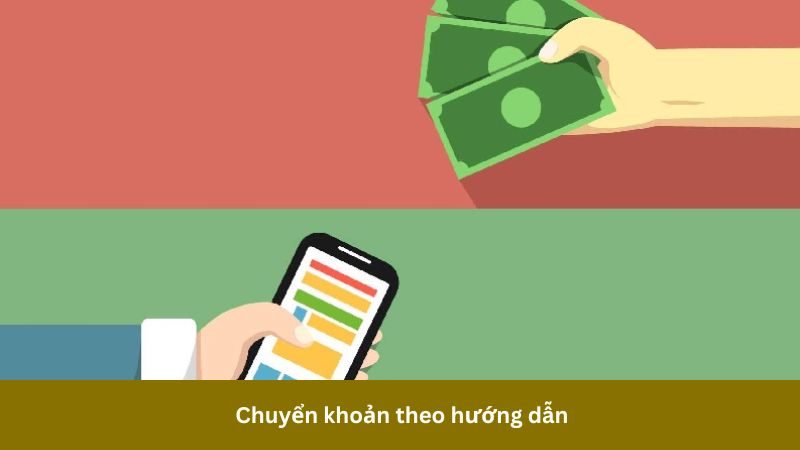 Chuyển khoản theo hướng dẫn